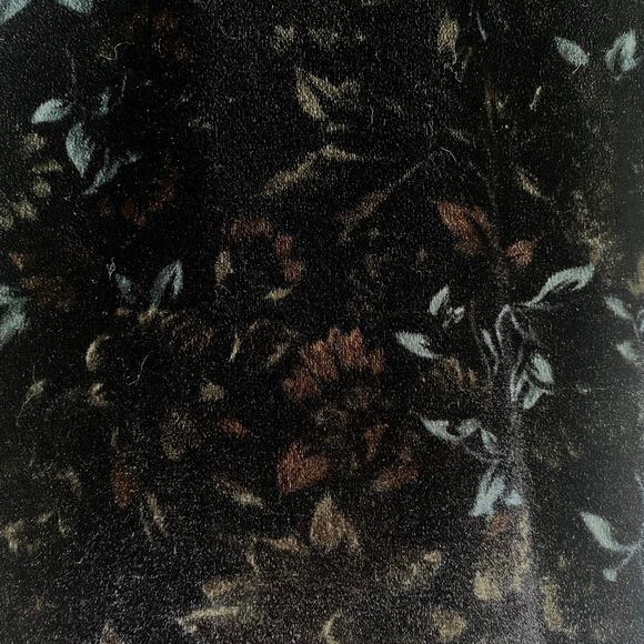 Vintage Y2K All That Jazz Black Floral Velvet Maxi Pencil Dress Sz M 90s Grunge - Picture 5 of 11